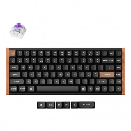 Keychron K2 HE SE - US Layout - Gateron Magnetic Nebula - Carbon Black Wireless Keyboard