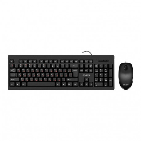 Sven Combo Keyboard+mouse KB-S320C black (104 keys, 1000DPI, 2+1 bt.)