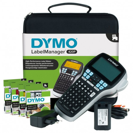 DYMO etiketiprinter LabelManager 420P praktilises kohvris (SoftCase)