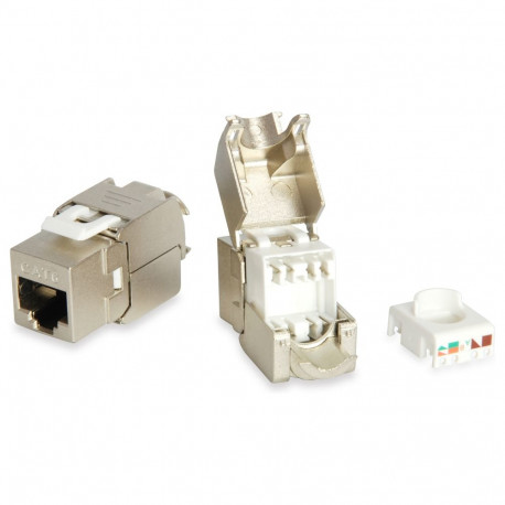 Keystone-pesa Cat6 varjestatud LSA tööriistavaba 8tk, hõbedane