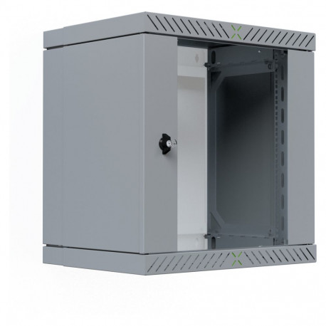 "19"" Wandgehäuse X-Rack mit Glastür 400-600mm 12HE grau"