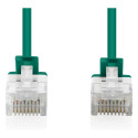 "CAT 6 U-UTP Slim Patchkabel, 0,5 m, Grün"