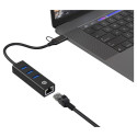 Conceptronic adapter USB-C/-A3.0 -> 3xUSB-A/GbE 5Gbs 0.18m, must