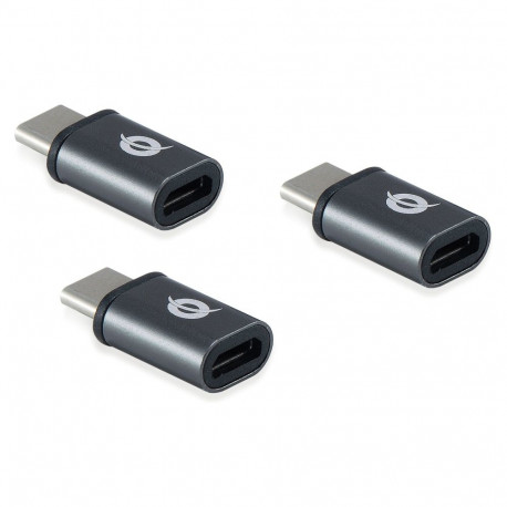 "CONCEPTRONIC Adapter USB-C->Micro-B2.0 3Stk 480Mbs OTG gr"