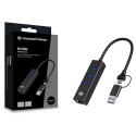 Conceptronic adapter USB-C/-A3.0 -> 3xUSB-A/GbE 5Gbs 0.18m, must