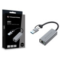 Conceptronic adapter USB-C/-A3.0->GbE 5Gbs 0.18m, hall