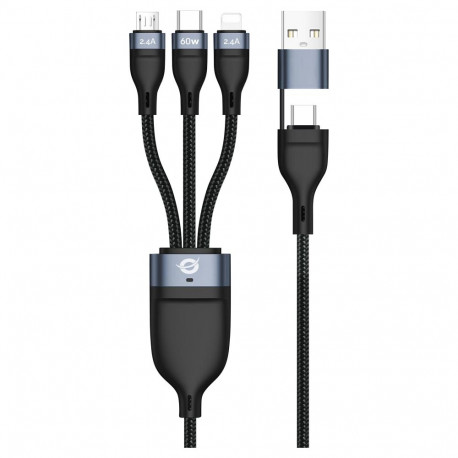 "CONCEPTRONIC Kabel USB-C/-A3.0->C/MicroB/+ 480Mbs 1.50m sw"