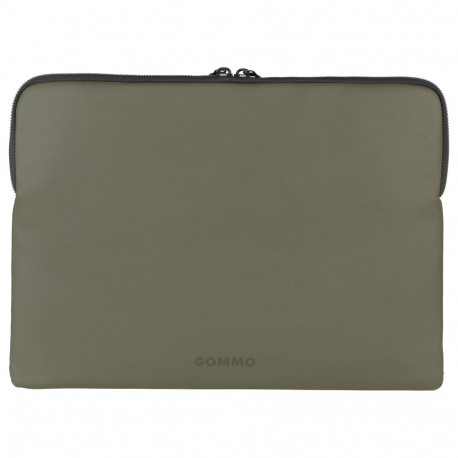 "Tucano Gommo Notebooktasche Sleeve mit Vorderfach 13-14"" olivengrün"