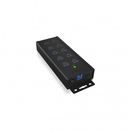 "ICY BOX IB-HUB1703-QC3 USB 3.0 HUB 7-Port 7xUSB 3.0; 3xLadeanschluss QC3.0"
