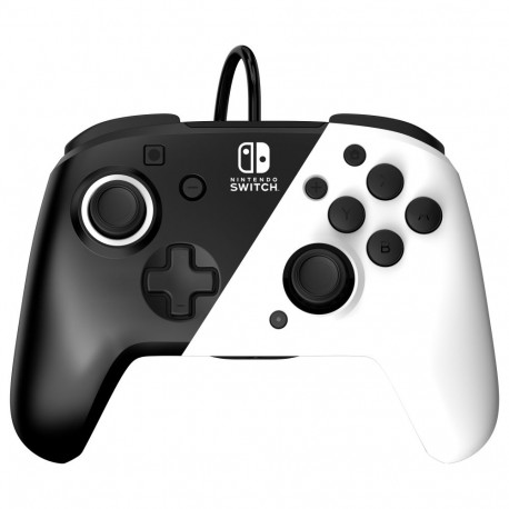 "PDP Controller Faceoff Deluxe+Audio schwarz/weiß Switch"