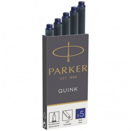"1x5 Parker Tintenpatrone Quink blau"