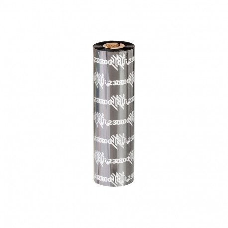 Zebra termosiirde värvilint 2300 vaha 220mmx450m 12 tk pakk, must