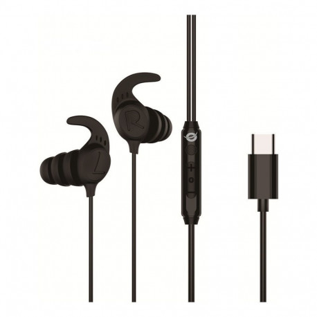 "CONCEPTRONIC Headset In-Ear USB-C/Mikro/Ergono./+ 1.20m sw"