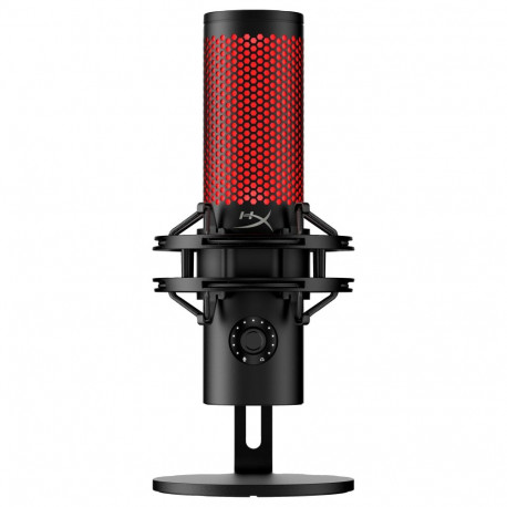 HyperX QuadCast 2, must-punane