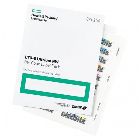 HPE vöötkoodi etikettide komplekt LTO-8 Ultrium RW 100tk