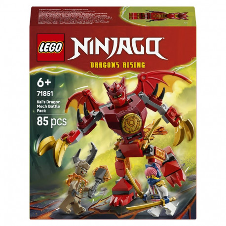 "LEGO 71851 Ninjago Kais Drachen-Mech Battle Set"