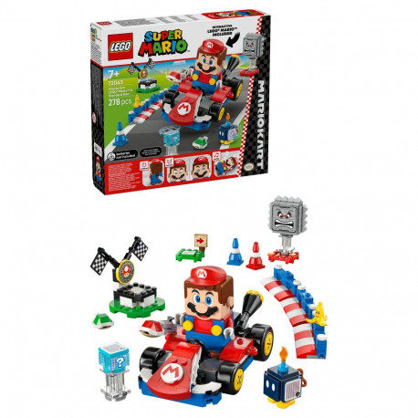 "LEGO 72043 Super Mario - Mario Kart: Interaktiver LEGO Mario & Standard-Kart"