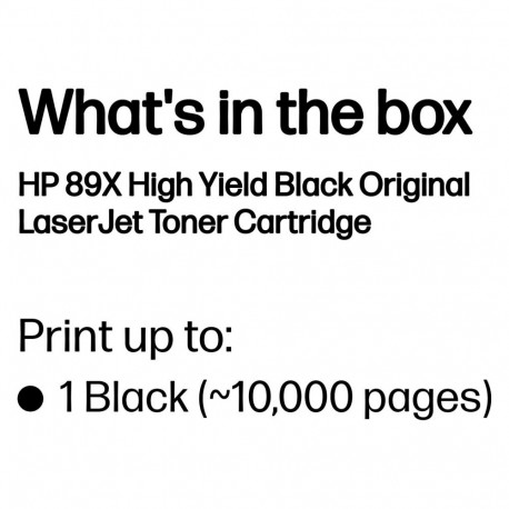 "HP Toner 89X CF289X Schwarz"