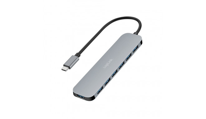 USB-C jaotur 7-pordiline USB-A 5Gbps 20W PD