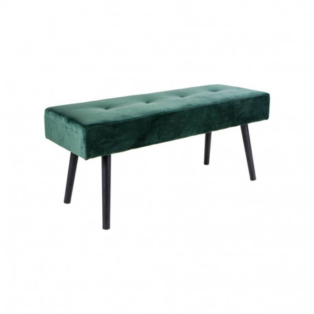 SHOE BENCH VELVET GREEN 100X35X44