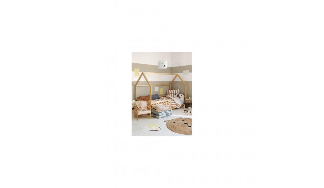 HUT BED BROWN 90X190