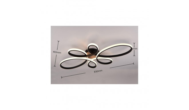 CEILING LED LIGHT FLY 83CM 3000K MATT BL