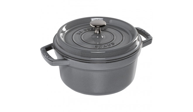 Staub hautamispott La Cocotte 20cm ümmargune malmist, grafiithall