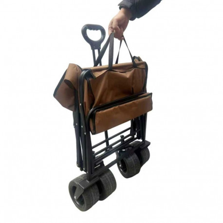 Wózek transportowy LUARO plażowy składany ze stolikiem 2w1