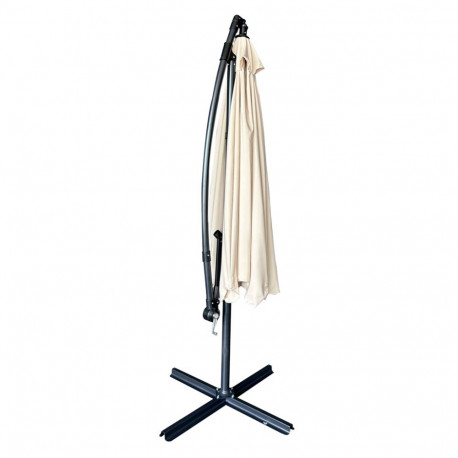 Suur kokkupandav vihmavari koos poomiga 290cm beeži värvi vihmavarju