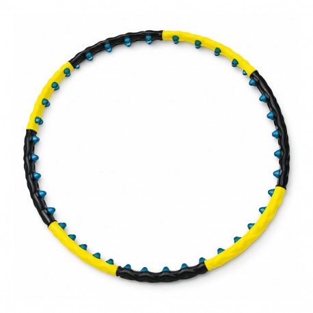 Wozinsky WHH-110 Hula Hoop Massager with Nodules - Black and Yellow