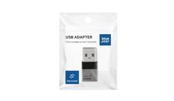 Adapter Type C to USB A 3.0 Blue Star - black