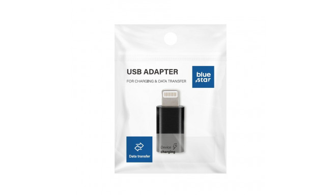 Adapter Type C to Lightning Blue Star - black