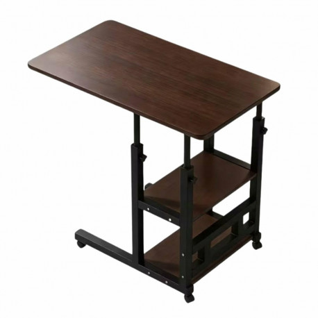 SL17 Mobilny stolik pod laptopa ciemne drewno