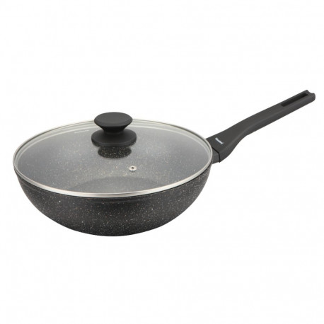Patelna wok czarny marmurek śr.28cm klausberg