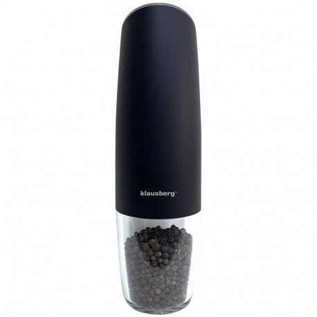 Młynek na pieprz i sól, elektryczny, czarny kinghoff
