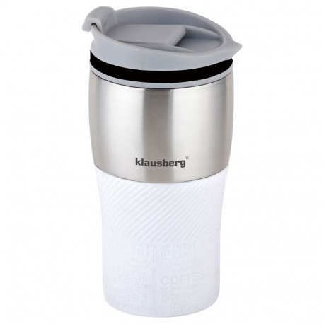 Kubek termiczny, biały, 320ml klausberg