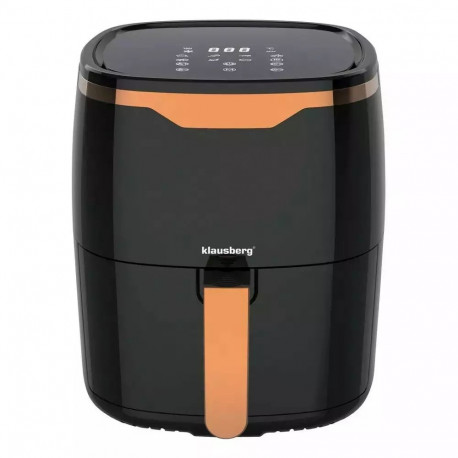 Frytownica beztłuszczowa 4,5l, czarny - złoty klausberg