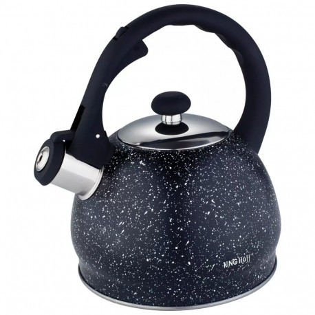 Kinghoff teekann 2l traditsiooniline, must marmor