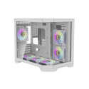 Darflash FT418 computer case + 6 aRGB fans (white)