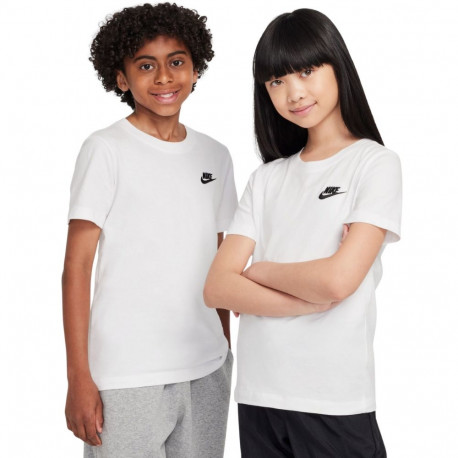 Koszulka dla dzieci Nike Sportswear biała FZ5177 100 XL
