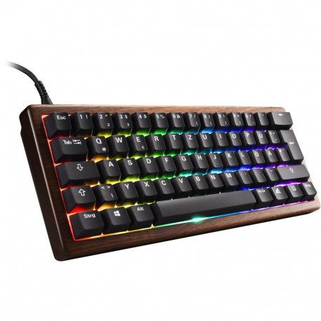 Sharkoon SKILLER SGK50 S4 Gen2 Wood PBT (wood/black, FR layout, Gateron G Pro 3.0 Yellow)