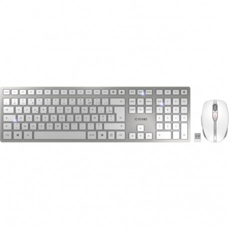 DW 9100 SLIM FR-paigutus Cherry SX käärlülitustehnoloogia, valge/hõbedane