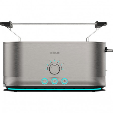 Cecotec long slot toaster Shine&Toast Extra Double (stainless steel, 1,400 watts, for 4 slices of to