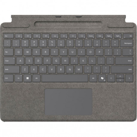 Surface Pro Keyboard mit Stiftaufbewahrung for Business (platin, DE-Layout, für Surface Pro 10/9/8/X