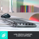 Logitech MX Mechanical (light gray/dark gray, DE layout, tactile switches, Logi Bolt, Bluetooth)