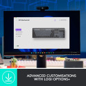 Logitech MX Mechanical (light gray/dark gray, DE layout, tactile switches, Logi Bolt, Bluetooth)