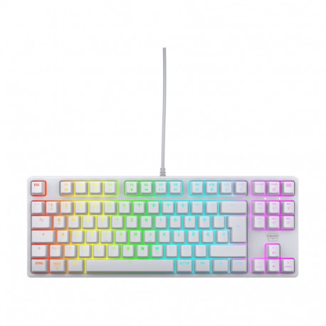 XTRFY klaviatuur K4V2 DE-layout Cherry MX2A Red, valge