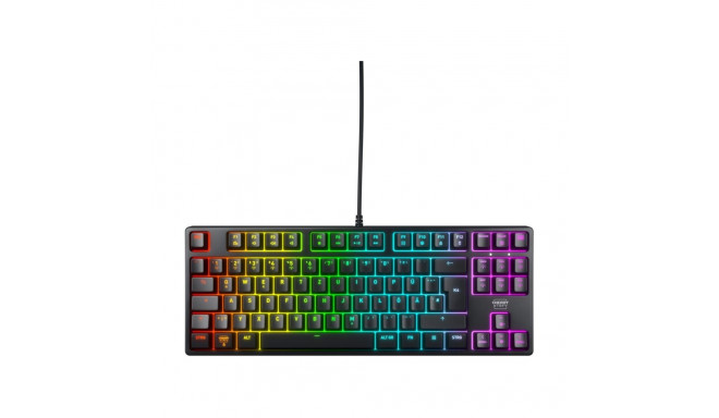 XTRFY klaviatuur K4V2 DE-klahvistik Cherry MX2A Red, must