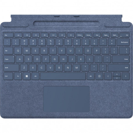 Surface Pro Keyboard mit Stiftaufbewahrung (blau, DE-Layout, für Surface Pro (11. Edition)/10 for Bu
