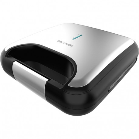 Cecotec Rock?nToast Classic+ sandwich maker (stainless steel/black, 800 watts, for 2 people)